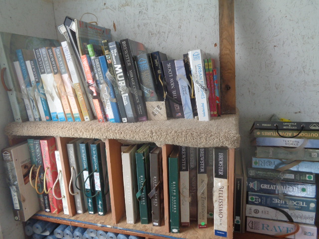 Shelves of Wallpaper Sample Books